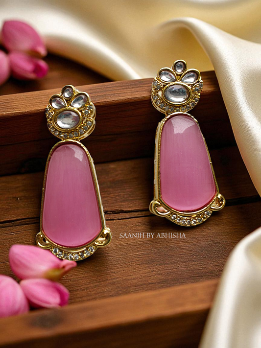 Ishara Royal Oxidised Silver Earrings