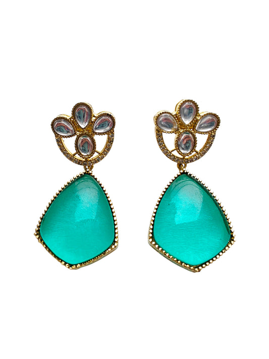 Nayab Royal Oxidised Silver Earrings