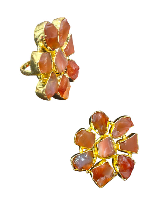 Blush Aura Druzy Ring