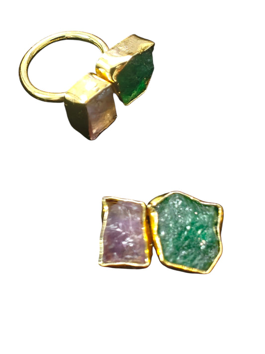 Aarvi Dual Druzy Ring