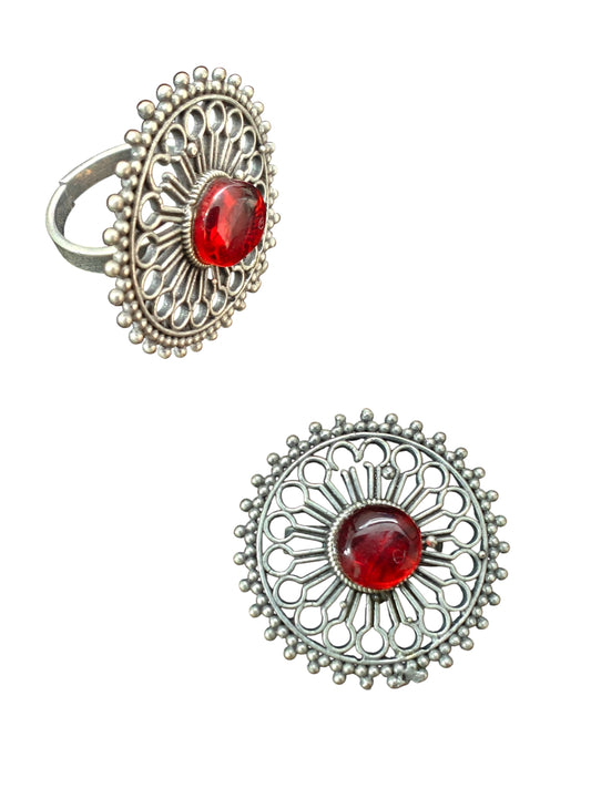 Surya Silver Replica Ring