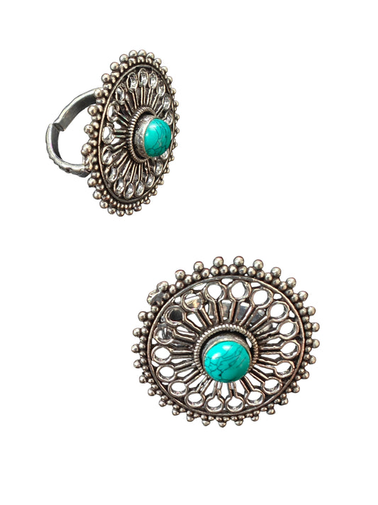 Aarunya Silver Replica Ring