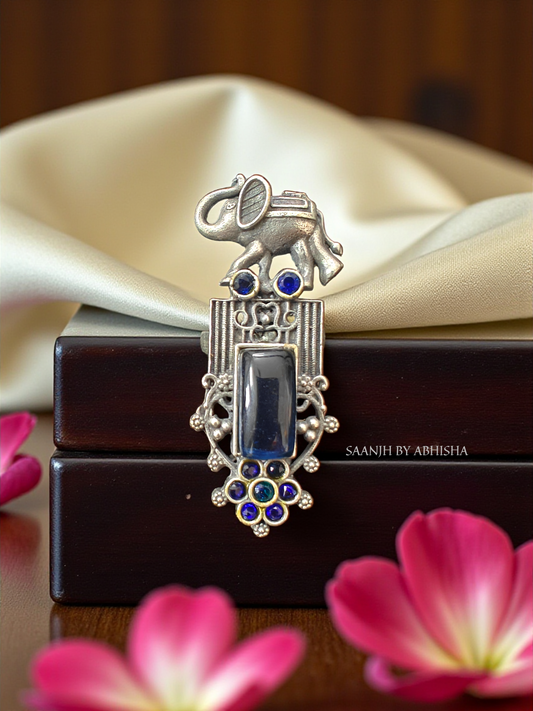 Gajraj Fusion Silver Replica Ring