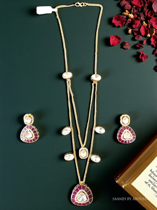 Royal Kundan Pendant Set