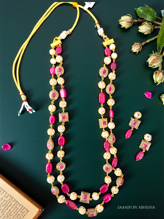 Royal Stone Work Necklace Set