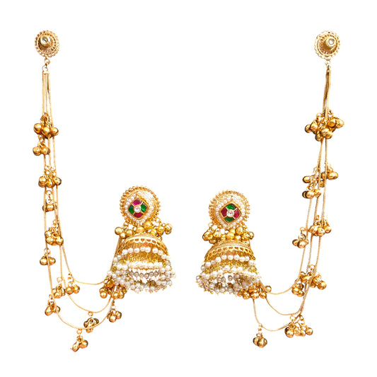 Sitara Royal Pachi Kundan Kashmiri Jhumka