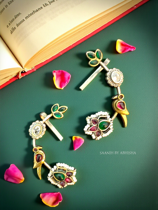 Maharani Pachi Kundan Earcuff
