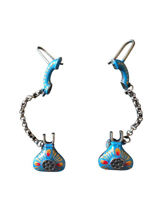 Nayab Handpainted Telephone Earcuff