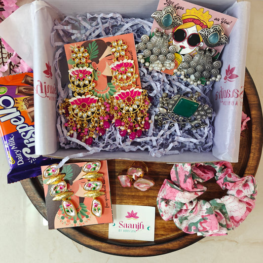 Saanjh Blush Royale Jewellery Gift Hamper