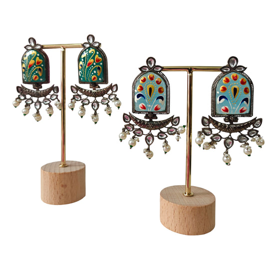 Navrang Oxidised Handpainted Earrings