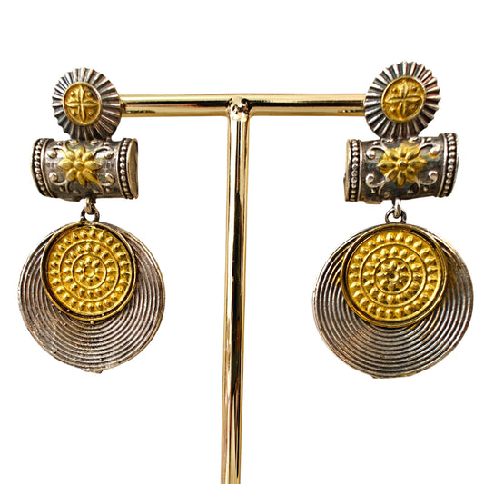 Advika Dual Tone Oxidised Earrings