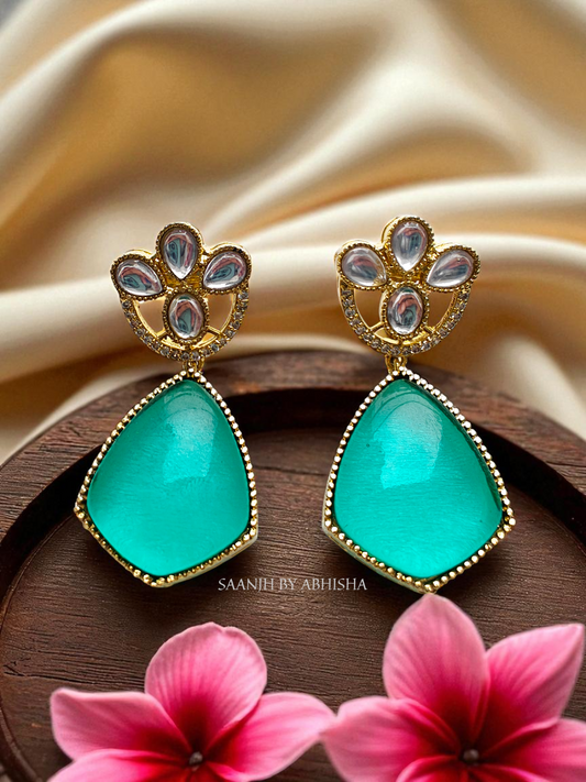 Nayab Royal Oxidised Silver Earrings