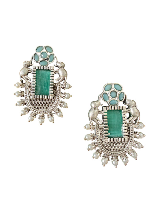 Hastina Emerald Charm Earrings