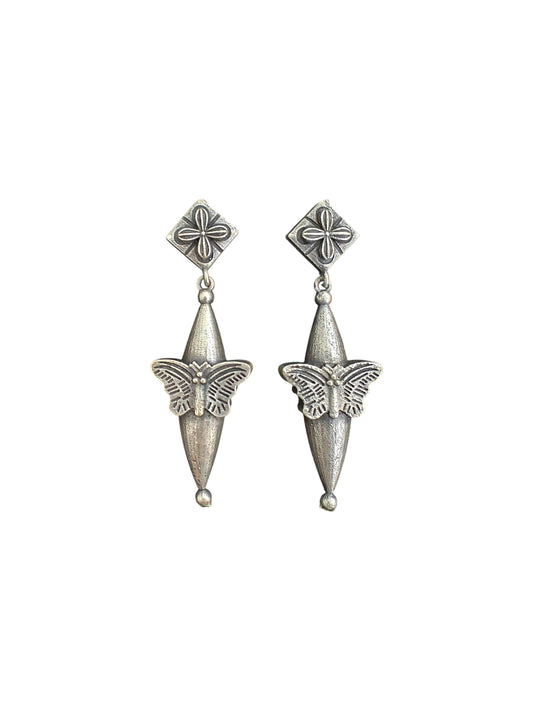 Rajvila Butterfly Charm Earrings