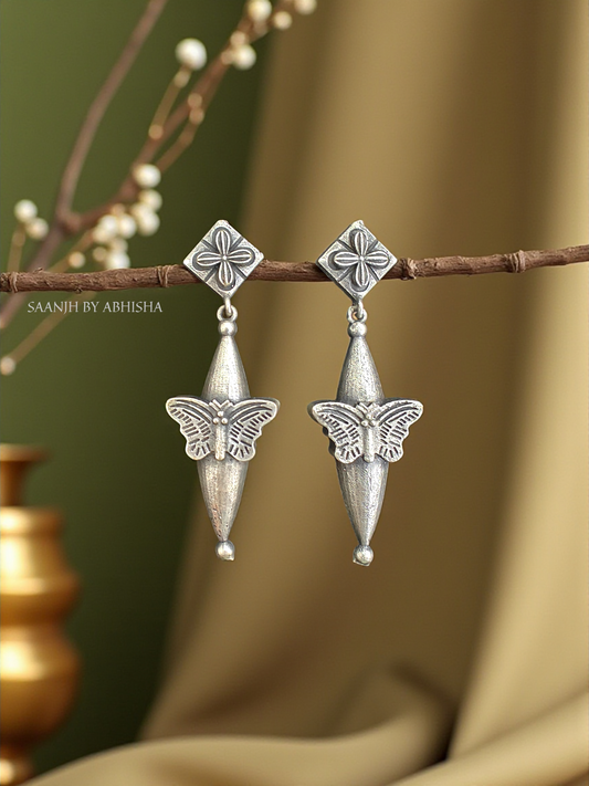 Rajvila Butterfly Charm Earrings