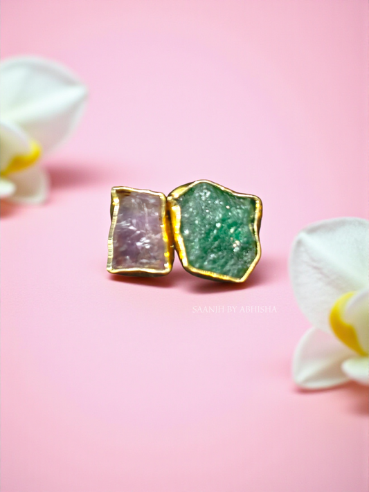 Aarvi Dual Druzy Ring