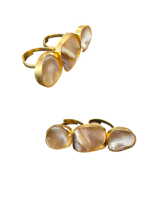 Aahana Mother of Pearl Ring