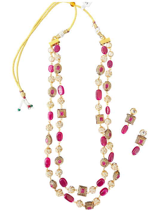 Royal Stone Work Necklace Set