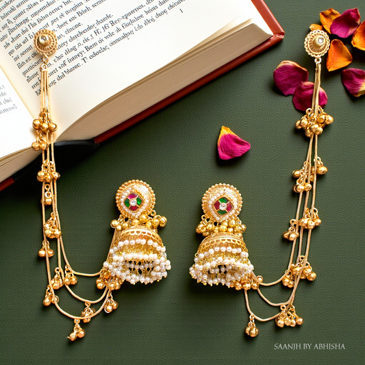 Sitara Royal Pachi Kundan Kashmiri Jhumka