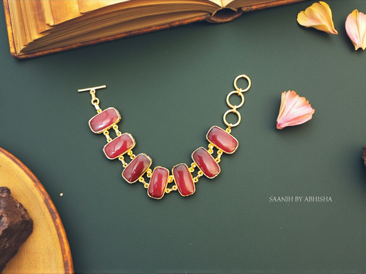 Noor Ruby Stone Bracelet