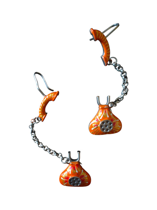 Ziya Handpainted Telephone Earcuff