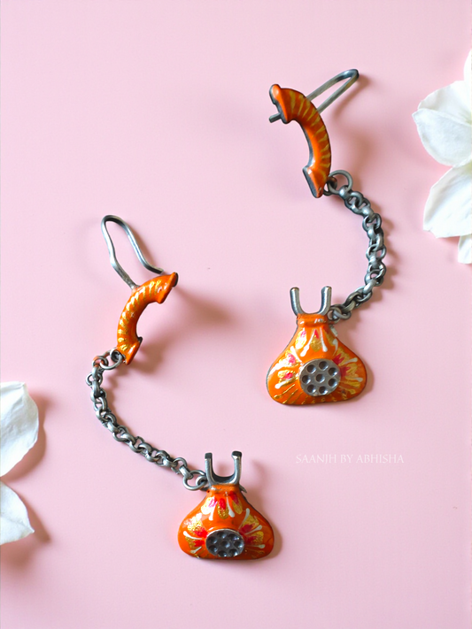 Ziya Handpainted Telephone Earcuff